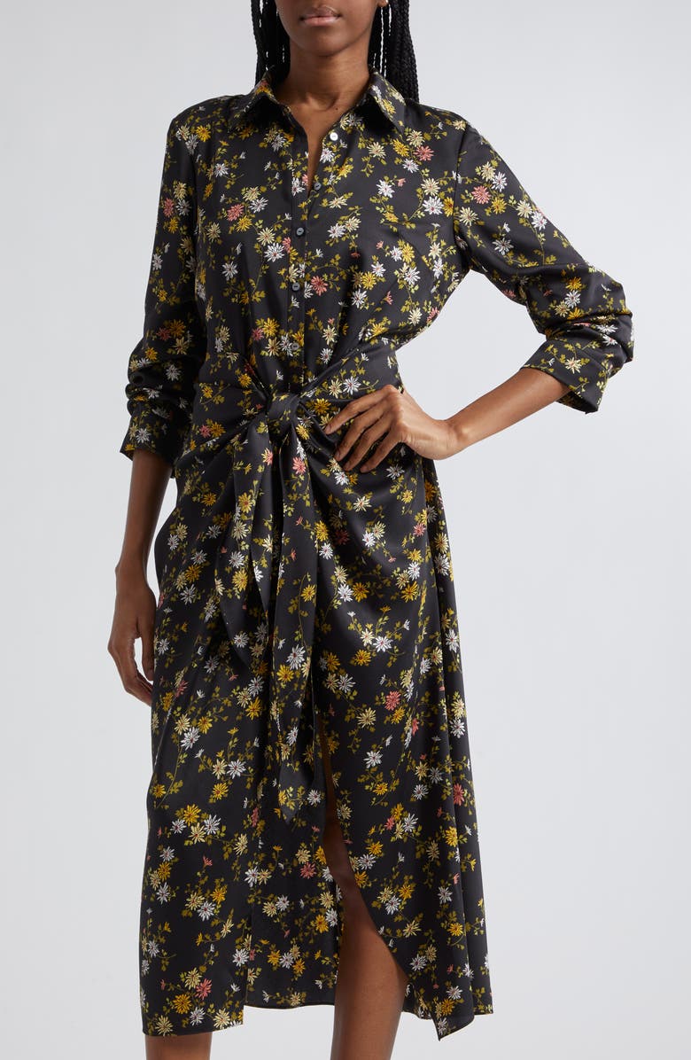 Cinq à Sept Jacey Floating Daisies Shirtdress, Alternate, color,