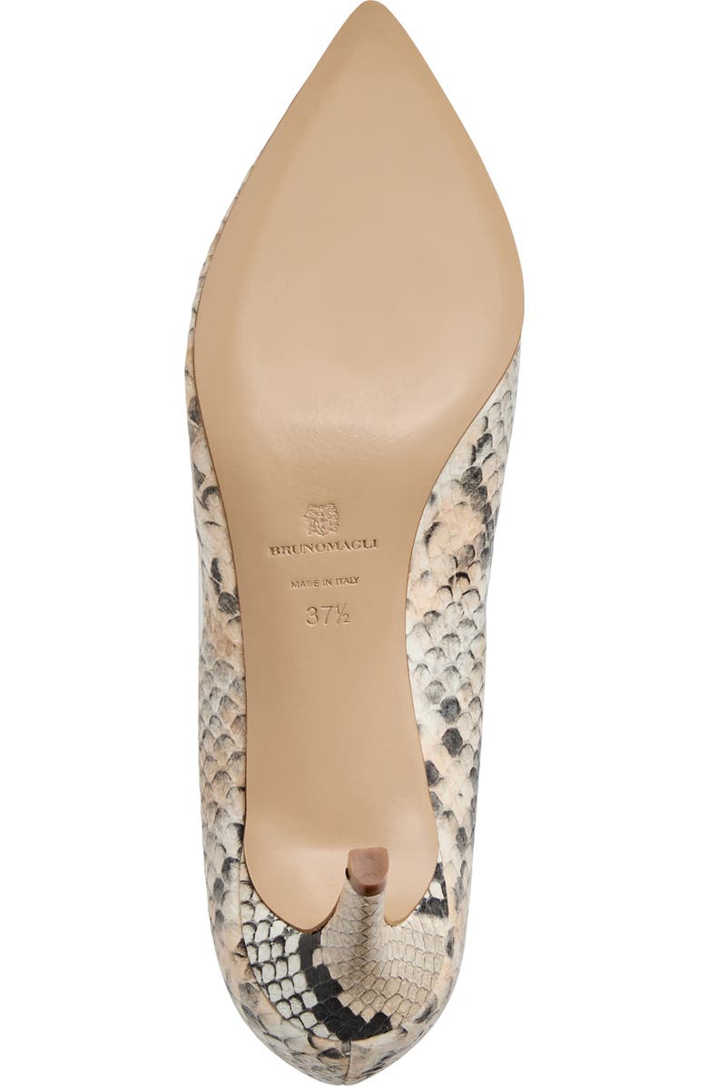 Bruno Magli Tara Snakeskin Embossed Pump, Alternate, color,