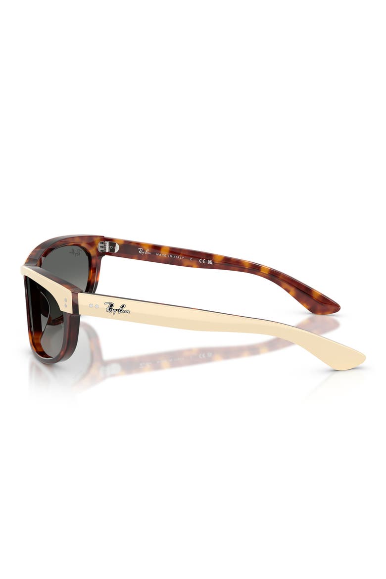 62mm Balorama Gradient Rectangle Sunglasses, Alternate, color, BEIGE ON HAVANA