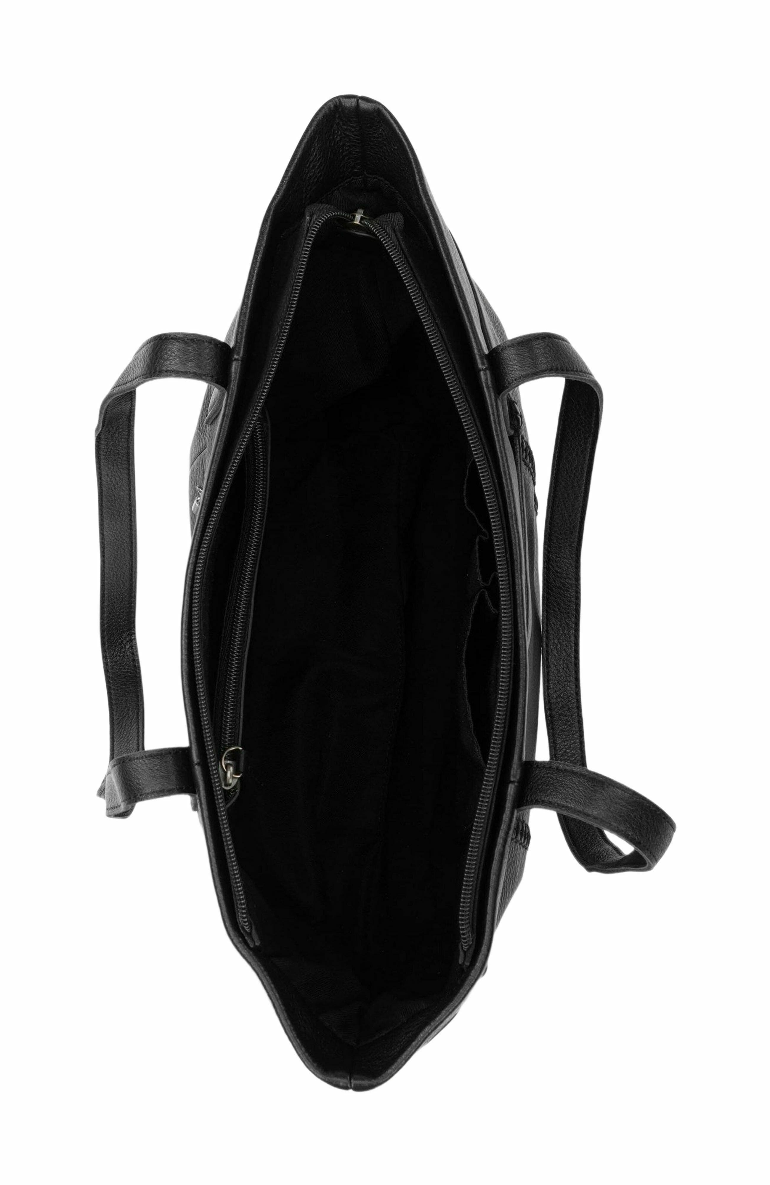 The Sak Metro Tote Bag - Leather, Alternate, color, Black