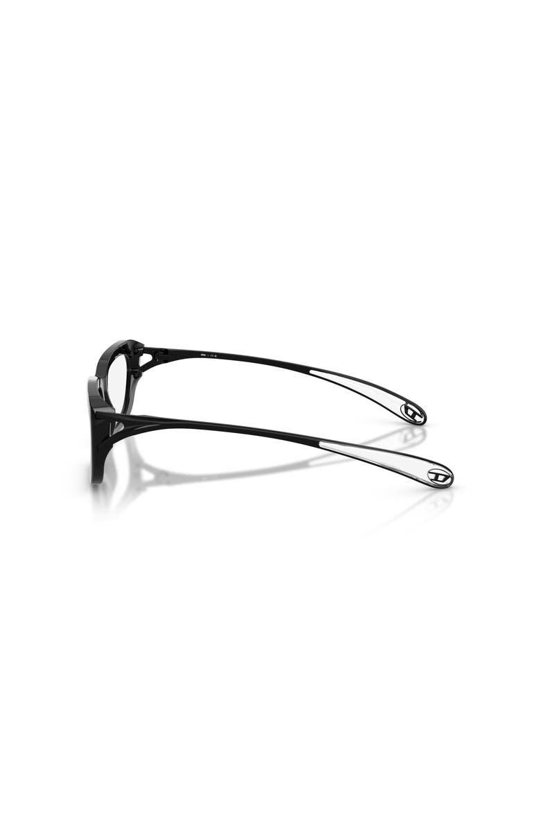 DIESEL<sup>®</sup> 54mm Rectangle optical glasses, Alternate, color, Black