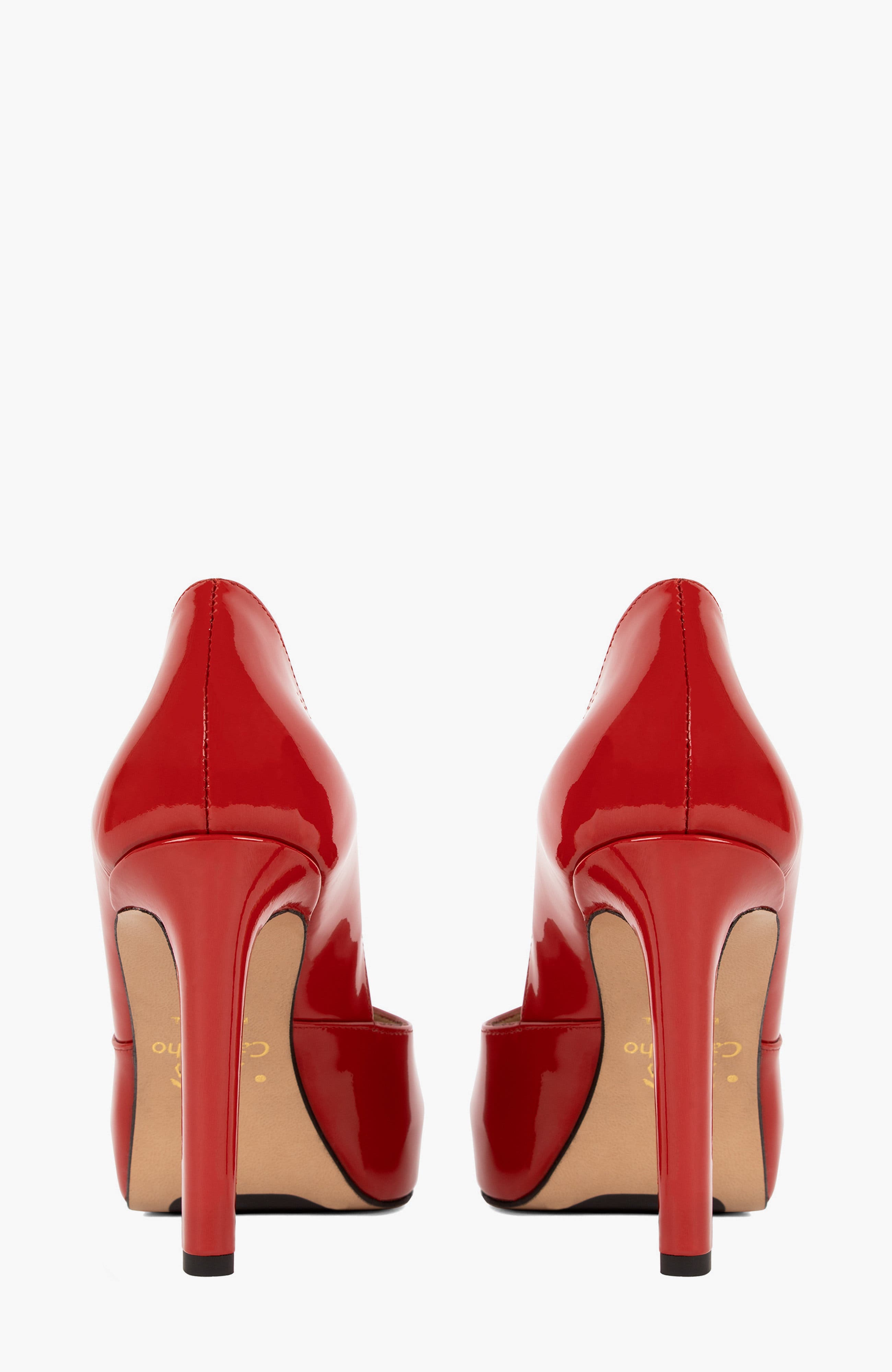 Iconic By Cavalinho Patent Leather Platform Heels, Alternate, color, Red