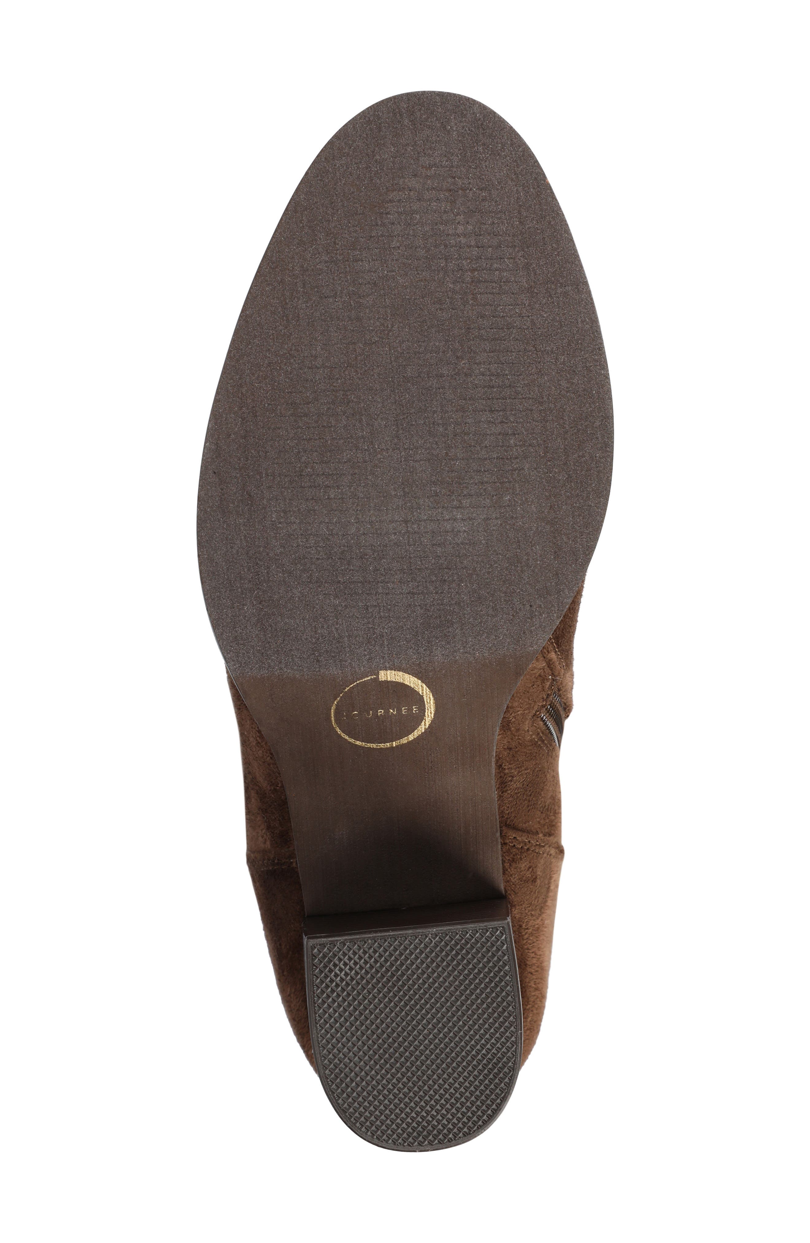 Kaison Wide Calf Ruched Tall Boot - Wide Calf, Alternate, color, CHOCOLATE