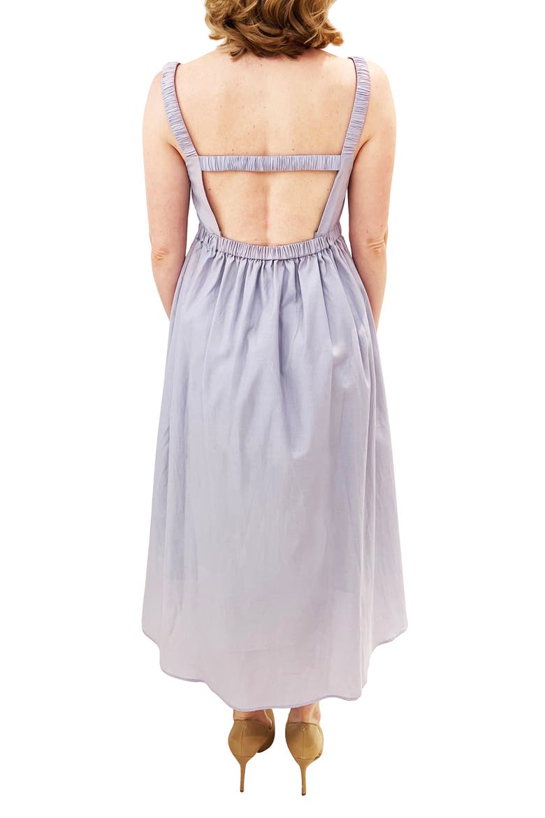 Isabella Smocked Maternity Maxi Dress, Alternate, color, PURPLE