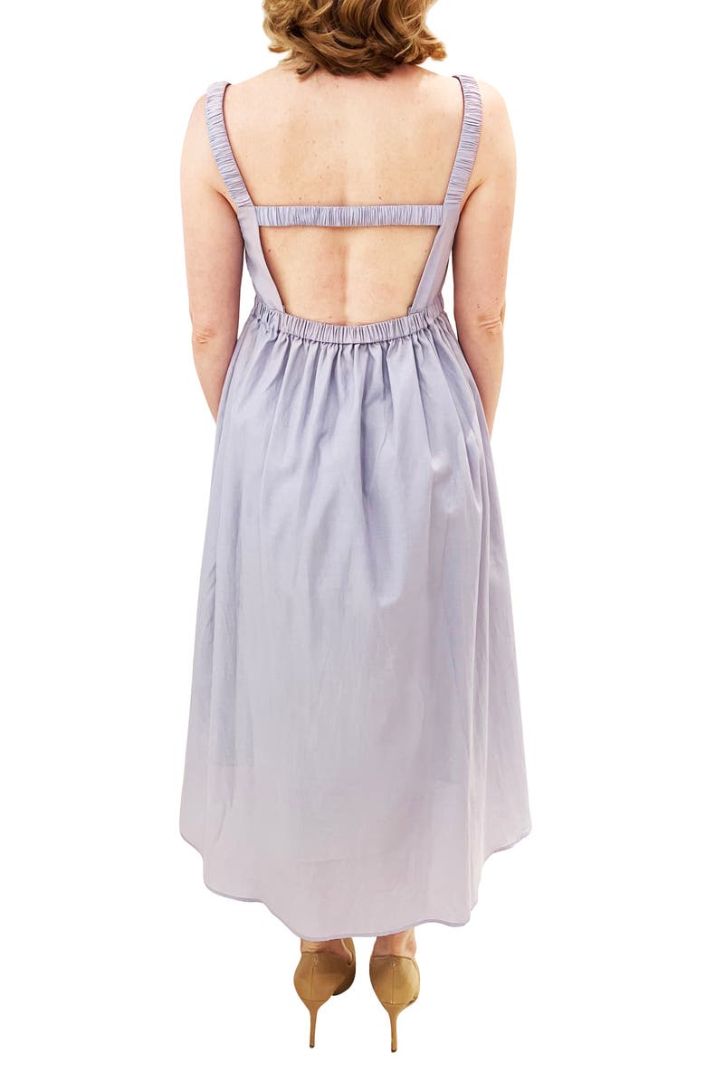 Emilia George Isabella Smocked Maternity Maxi Dress, Alternate, color, Purple