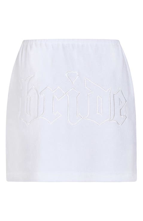 Terry Bride Midi Skirt
