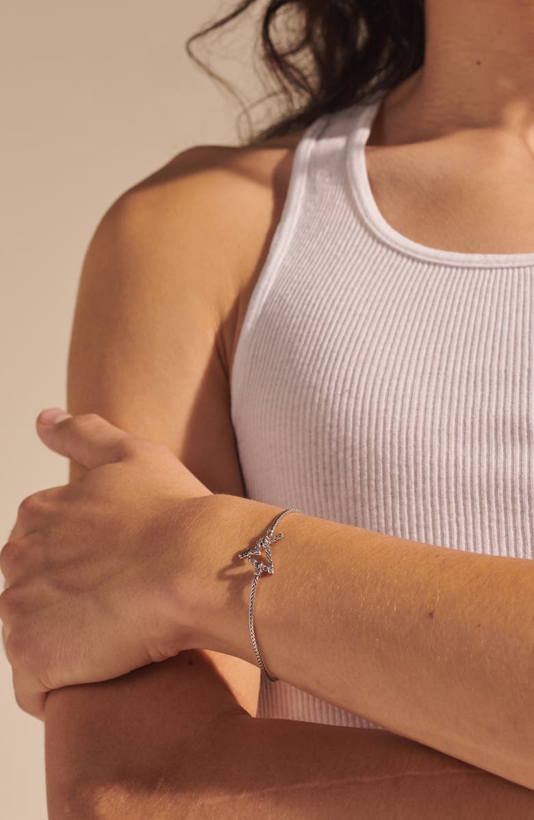 John Hardy Classic Chain Sterling Silver Heart Toggle Bracelet, Alternate, color,