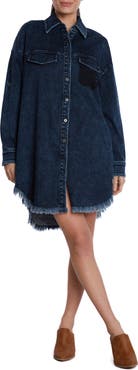 Wash Lab Denim Denim Mini Shirtdress