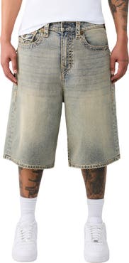 True Religion Mikey Super T Flap Denim Shorts