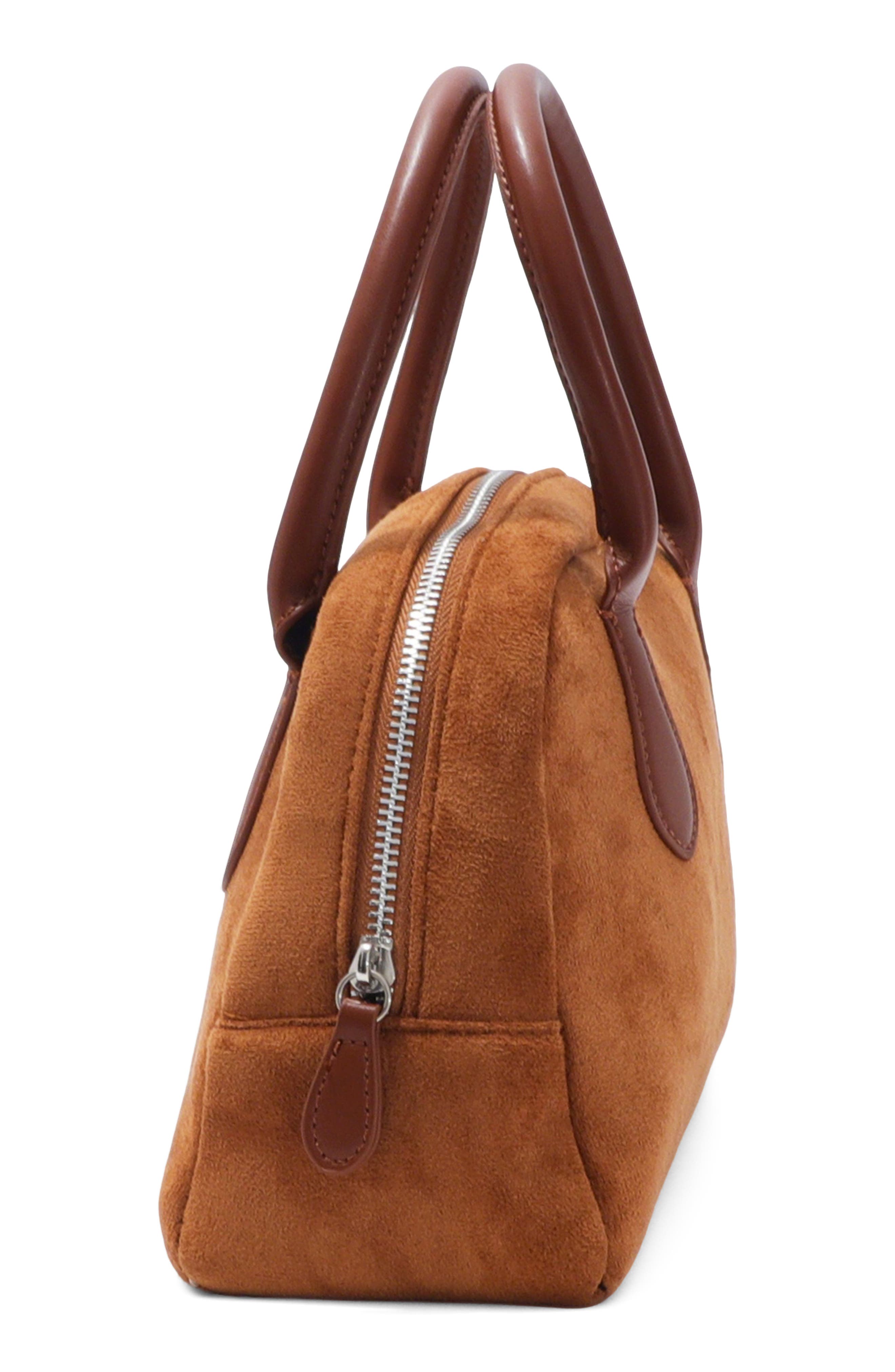 Oversized Bowling Bag, Alternate, color, BROWN