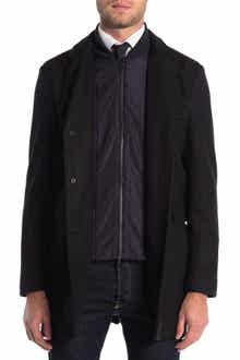 Michael Kors Ghent Felted Slim Fit Dickey Coat