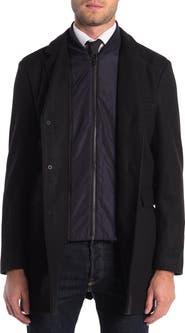 Michael Kors Ghent Felted Slim Fit Dickey Coat