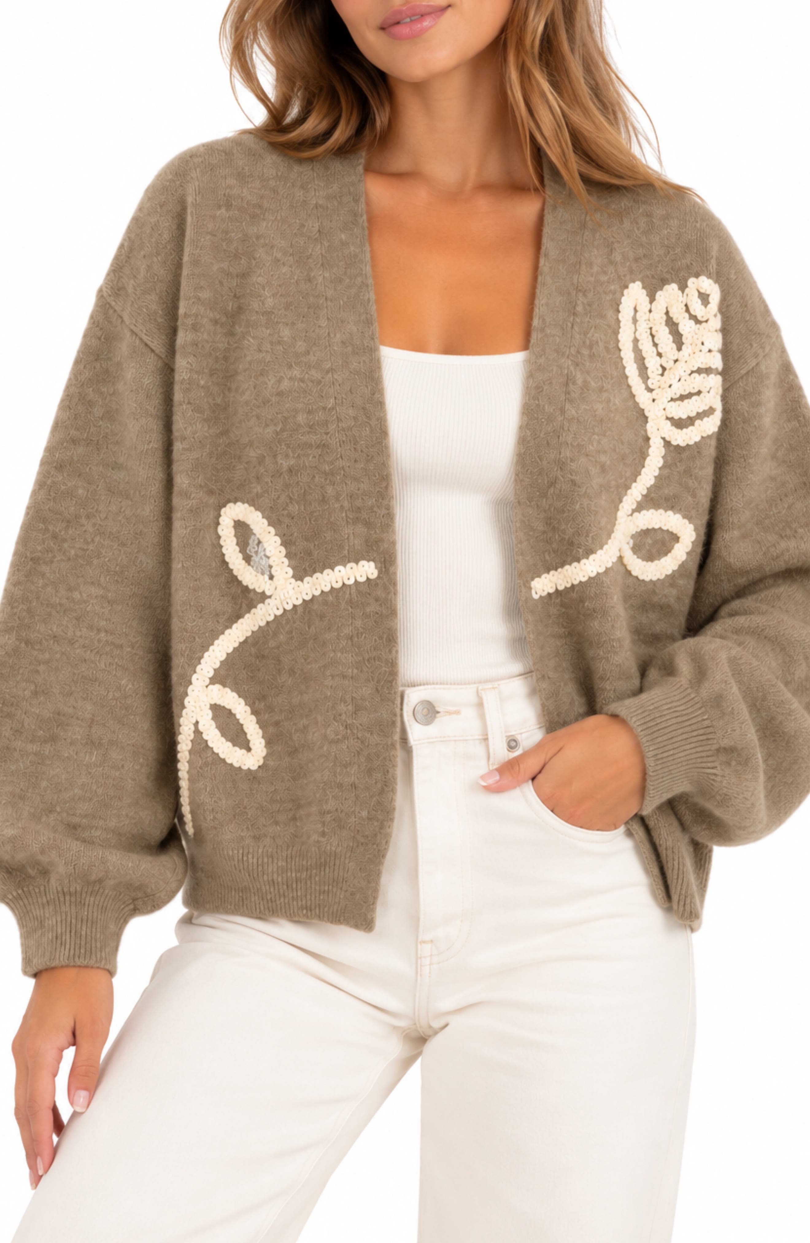 Flower Detail Cardigan