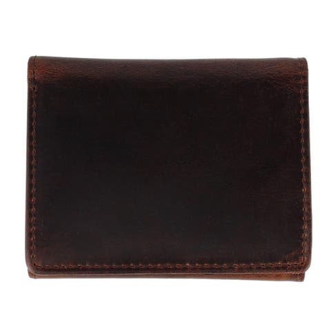 Tennyson Tri-Fold Genuine Leather Wallet with ID Window