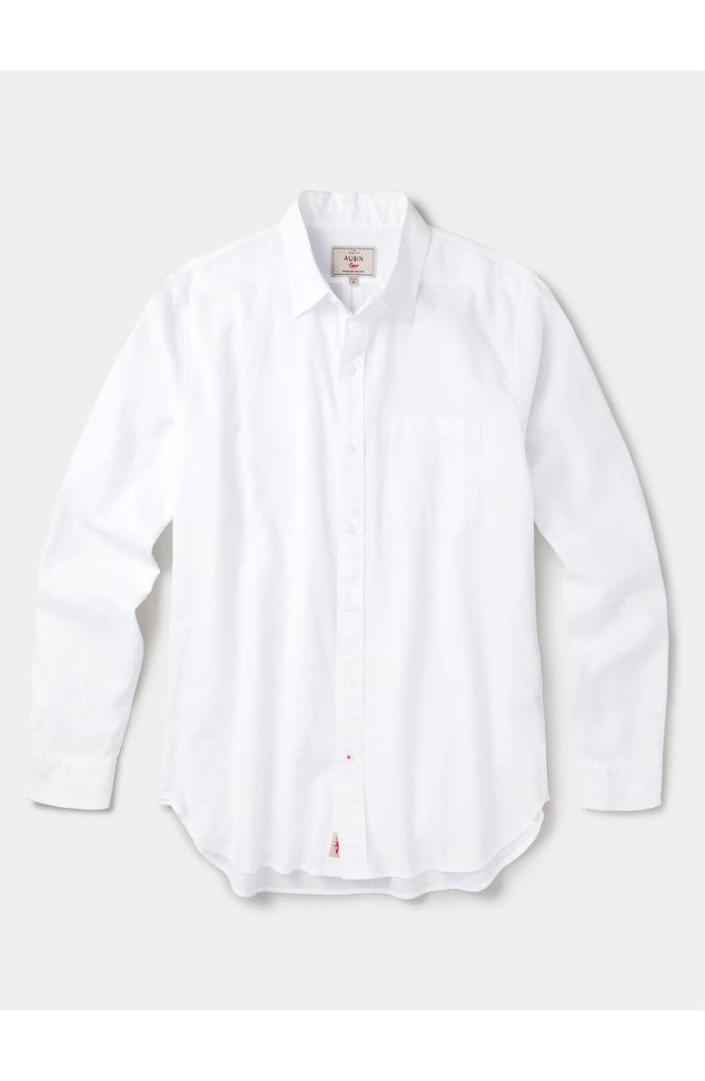 Aubin Grainsby Linen Cotton Relaxed Shirt, Alternate, color, White