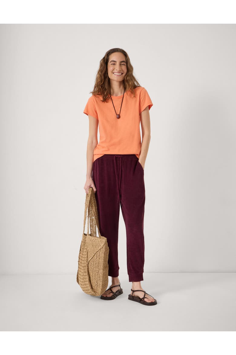 Slim Fit Slub Cotton Crew T-Shirt, Alternate, color, Bright Orange