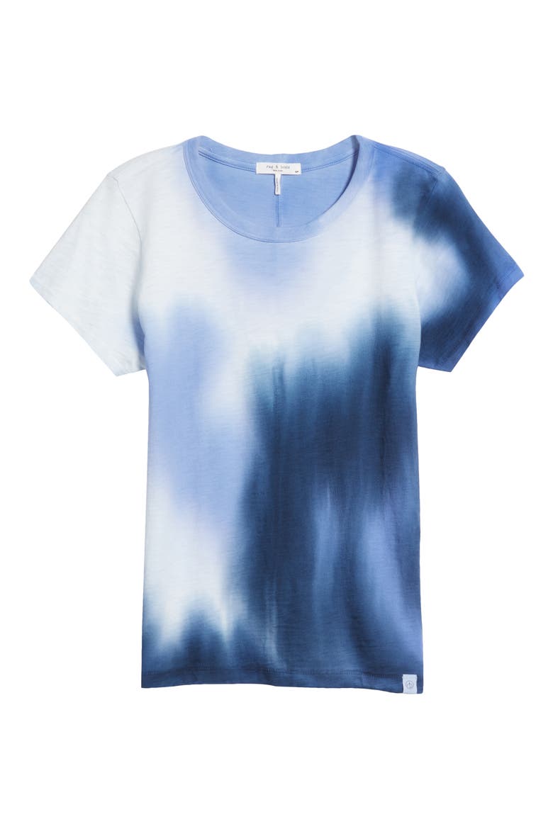 The Slub Tie Dye Cotton T-Shirt, Alternate, color, BLUE MULTI