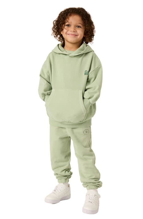 The Sunday Collective Kids' Natural Dye Everyday Joggers In Green