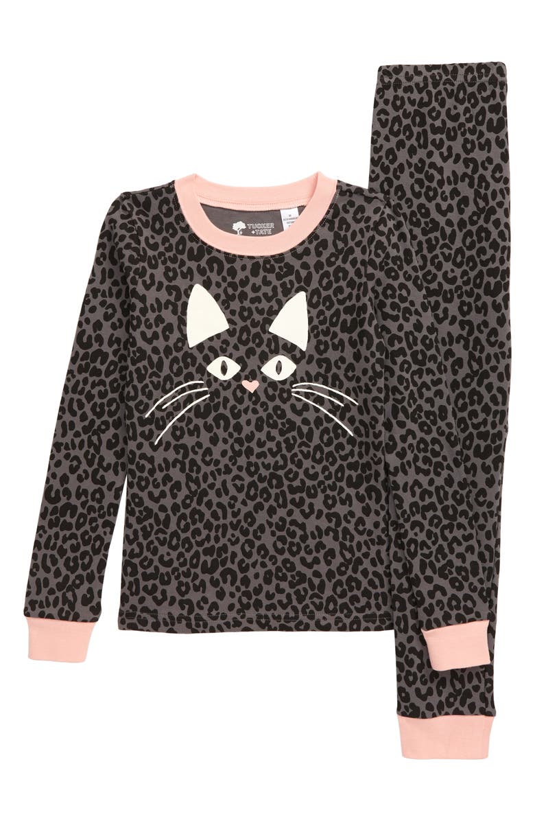 Tucker + Tate Kids' Glow in the Dark Fitted Two-Piece Pajamas, Main, color,