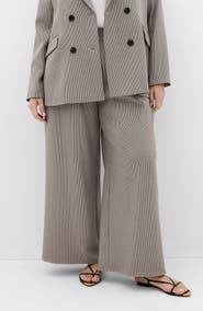 City Chic Hailey Houndstooth Wide Leg Pants