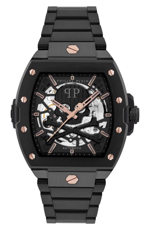 The $keleton 2.0 Automatic Black Bracelet Watch, 44mm