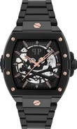 PHILIPP PLEIN The $keleton 2.0 Automatic Black Bracelet Watch, 44mm