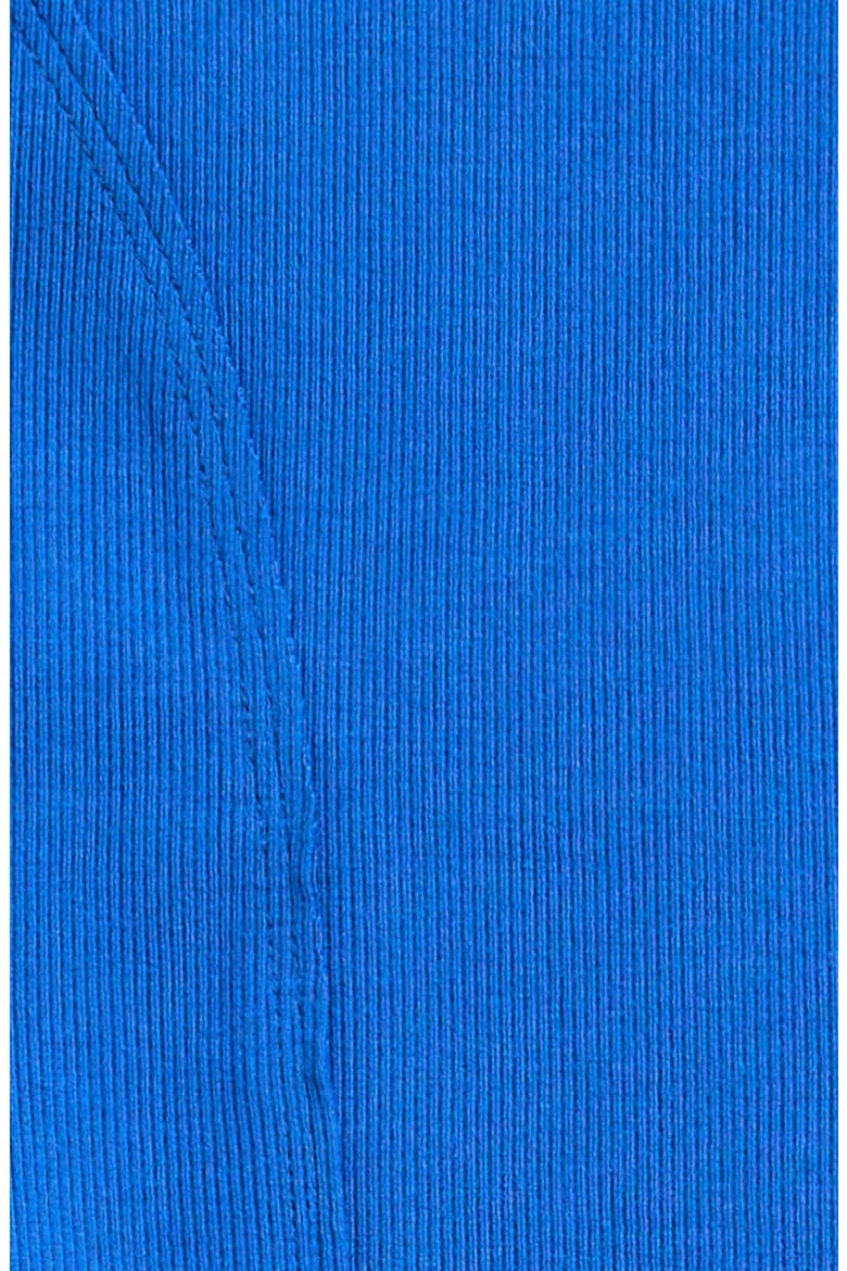 Kids' Raw Edge Rib Racerback Tank, Alternate, color, BALI BLUE