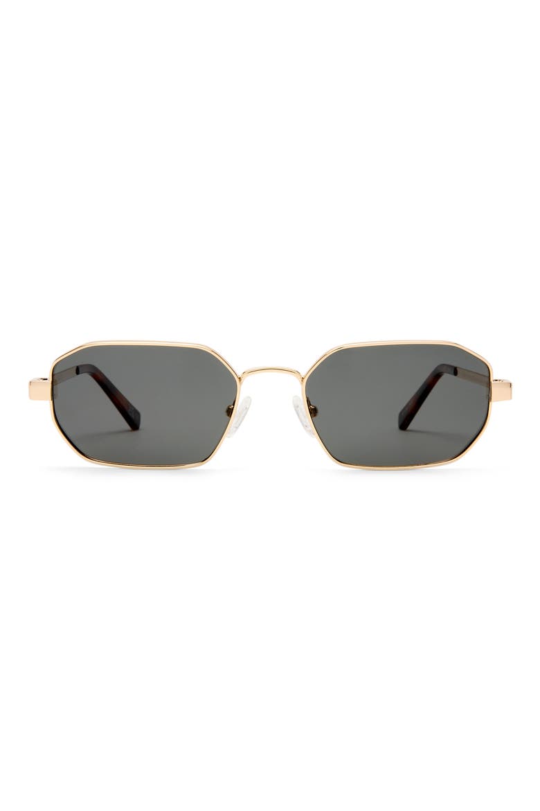 Mythic 57mm Square Sunglasses, Main, color, GOLD / SMOKE MONO POLARIZED