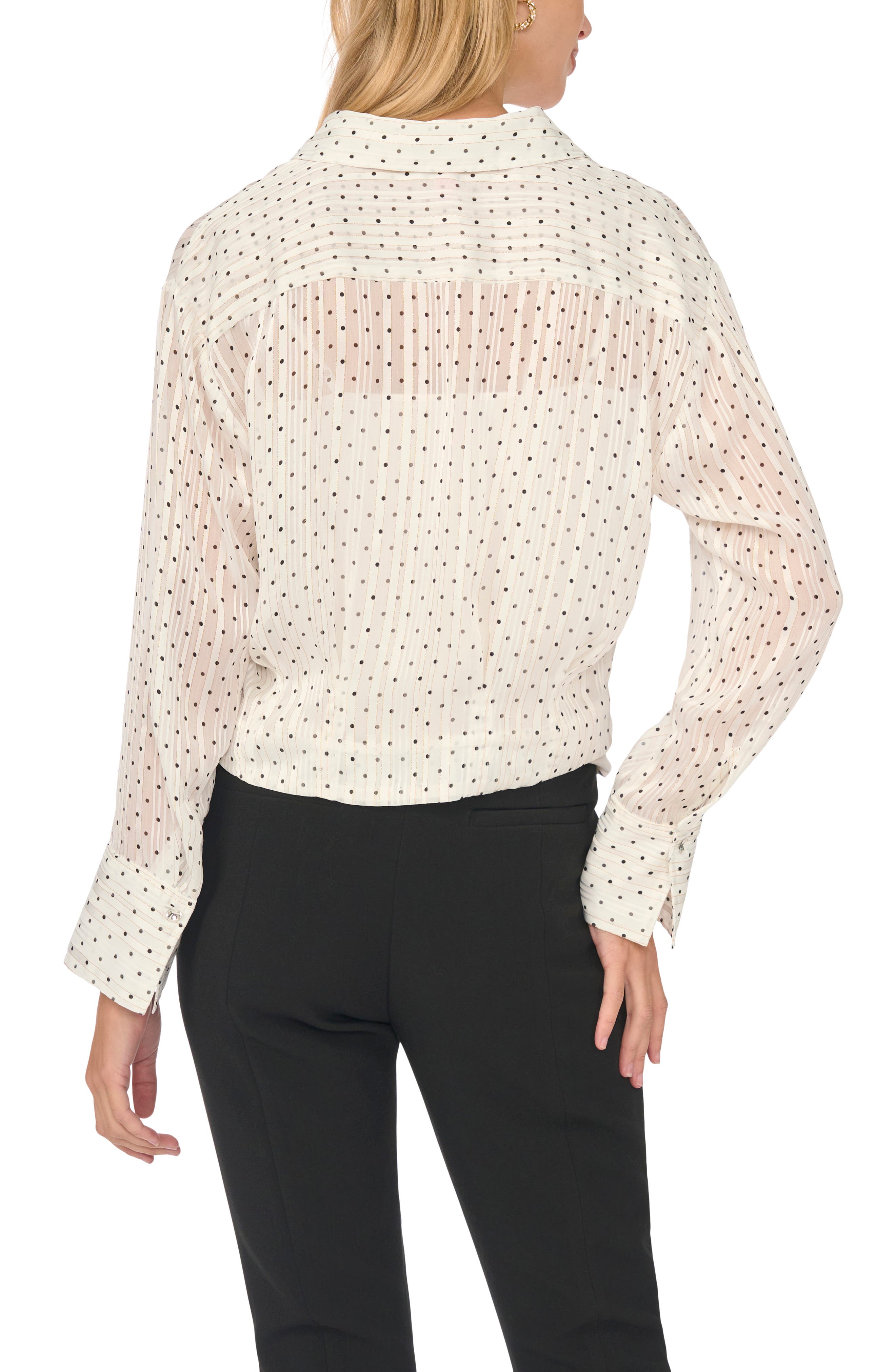 Vince Camuto Pintucked Button Front Shirt (Women) | Nordstrom