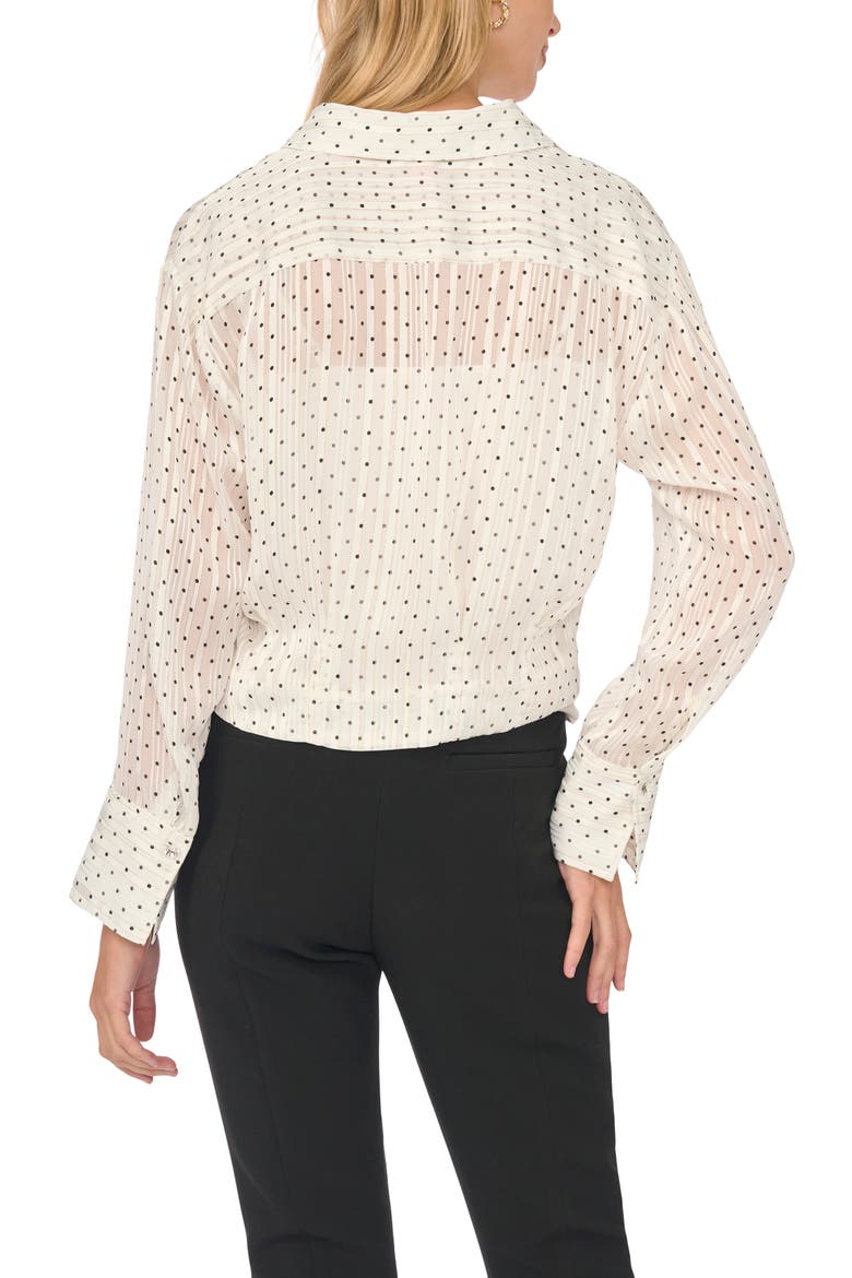 Pintucked Button Front Shirt, Alternate, color, NEW IVORY