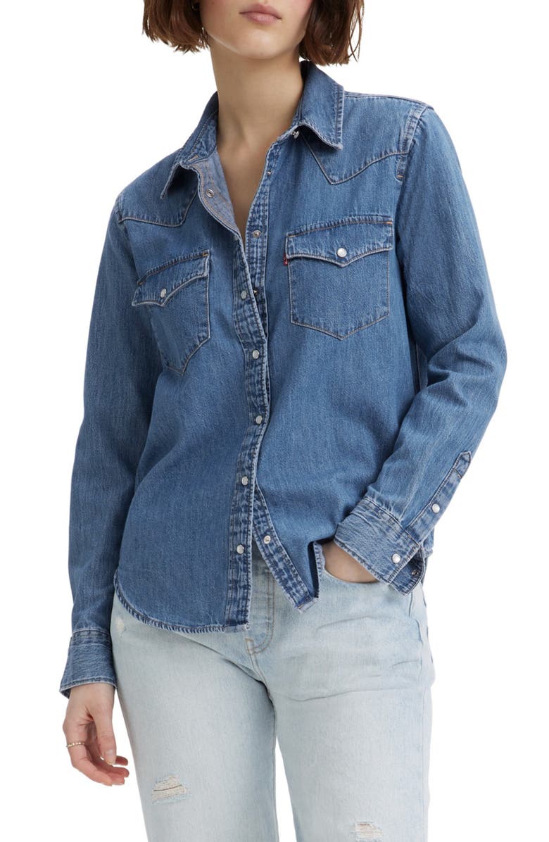 Levi's<sup>®</sup> The Ultimate Western Denim Shirt, Main, color, 
