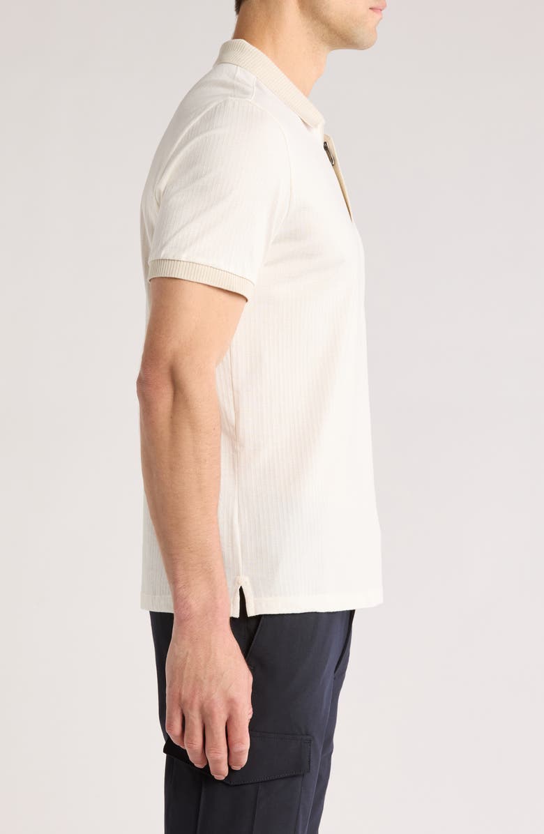 Robert Barakett Whistler Half Zip Polo, Alternate, color, White