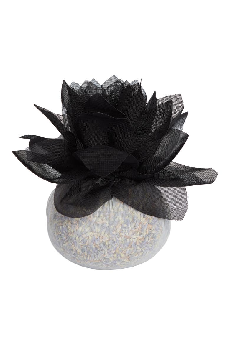 Stonehide Flower Sachet, Main, color, BLACK