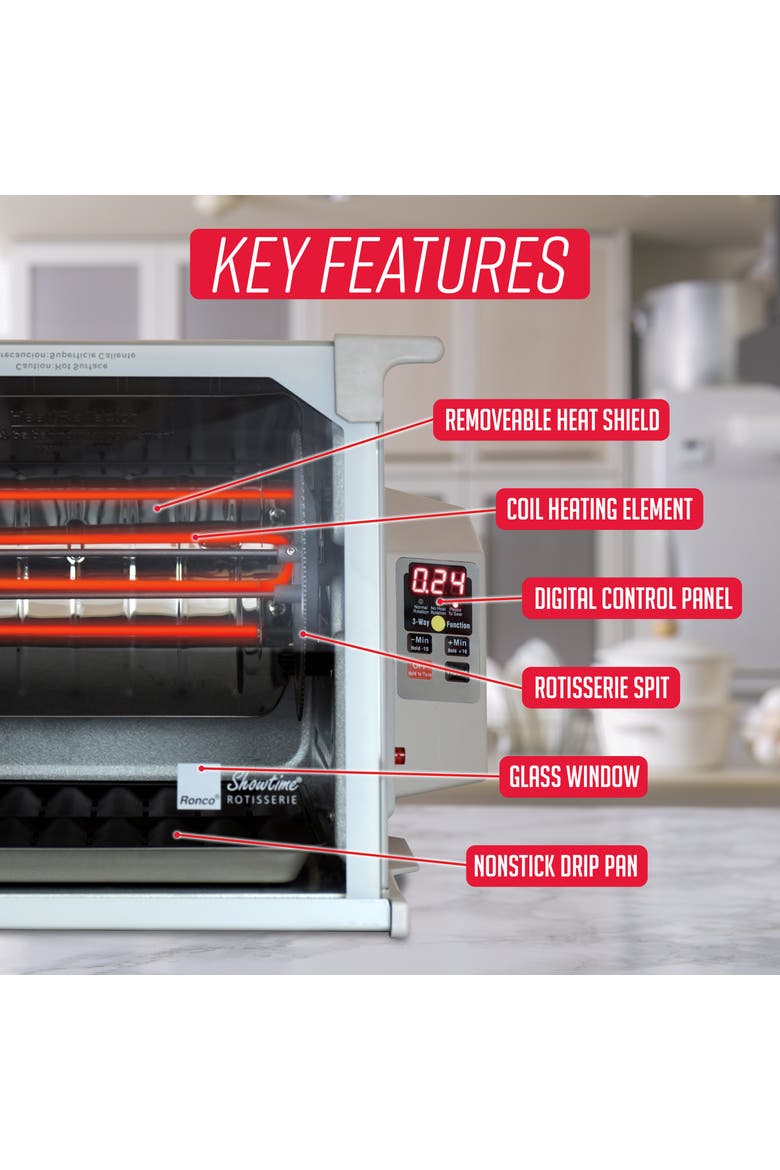 Digital Rotisserie Oven, Alternate, color, Silver