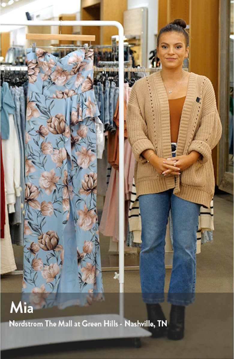 Kai Floral Strapless Maxi Dress, sales video thumbnail