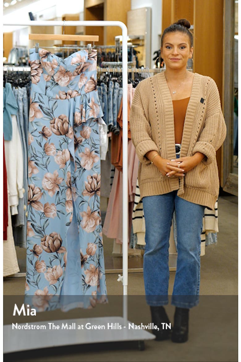 Kai Floral Strapless Maxi Dress video