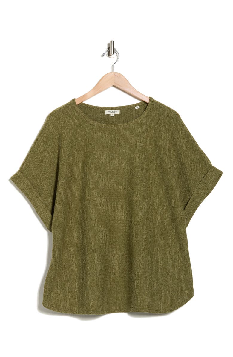 MAX STUDIO Dolman Short Sleeve Top, Alternate, color, New Sage