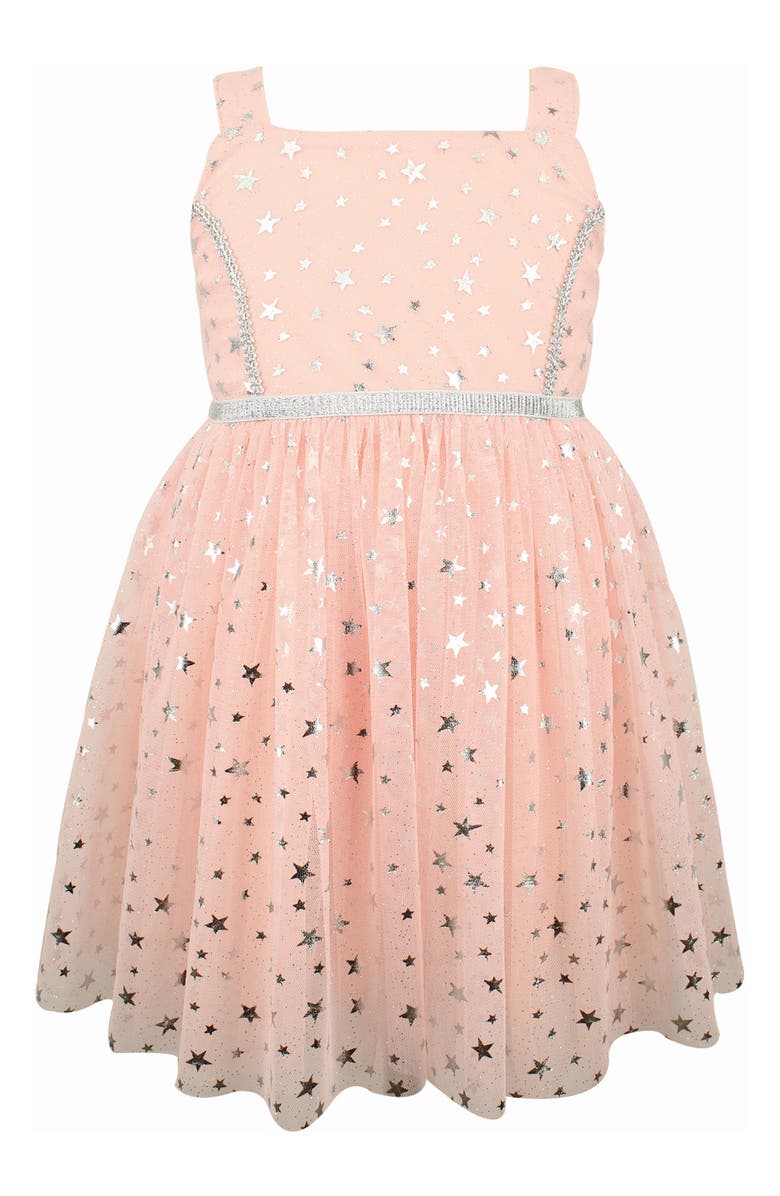 Popatu Metallic Star Tulle Dress, Main, color,