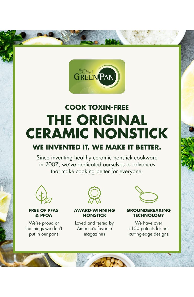 GreenPan Valencia Pro 22-Piece Hard Anodized Aluminum Ceramic Nonstick Cookware Set, Alternate, color,