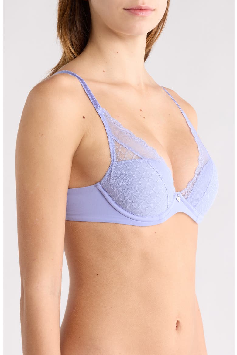 Norah Chic Plunge T-Shirt Bra, Alternate, color, THISTLE MAUVE