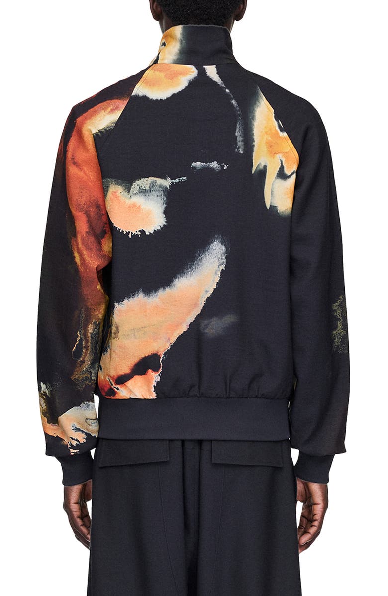 Y-3 Allover Print 3-Stripes Track Jacket, Alternate, color, Black/ Multicolor