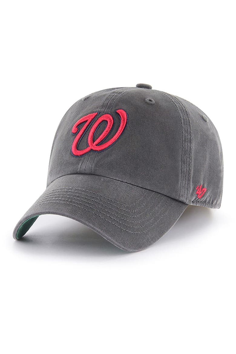 Men's '47 Graphite Washington Nationals Franchise Fitted Hat, Main, color, Graphite