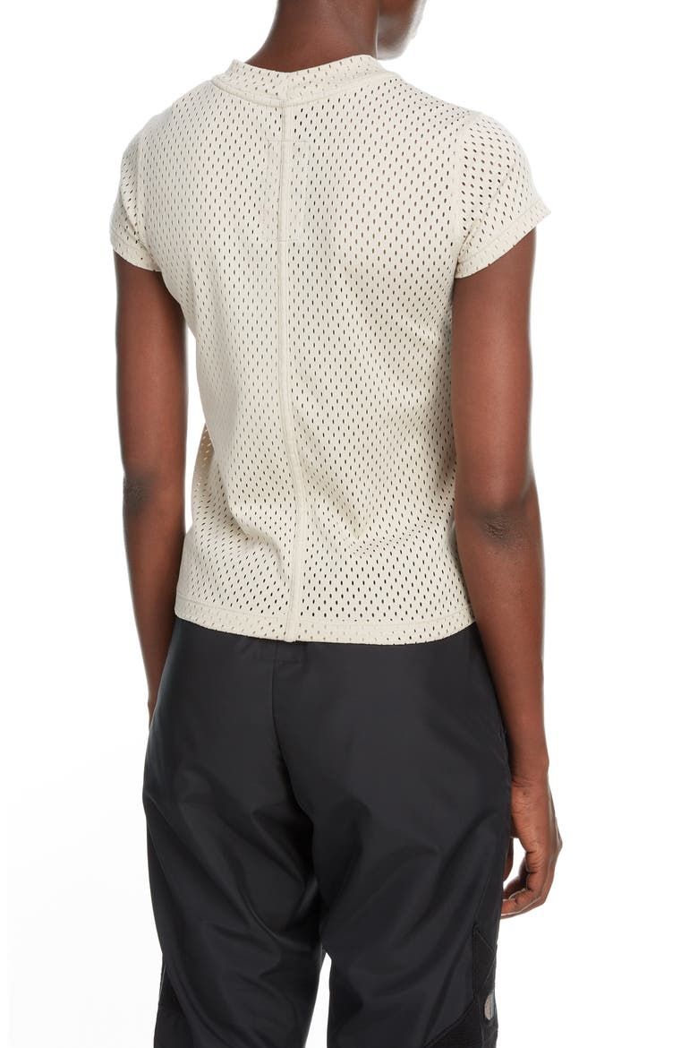 x Champion Pentagram Embroidered Mesh T-Shirt, Alternate, color, PEARL 08