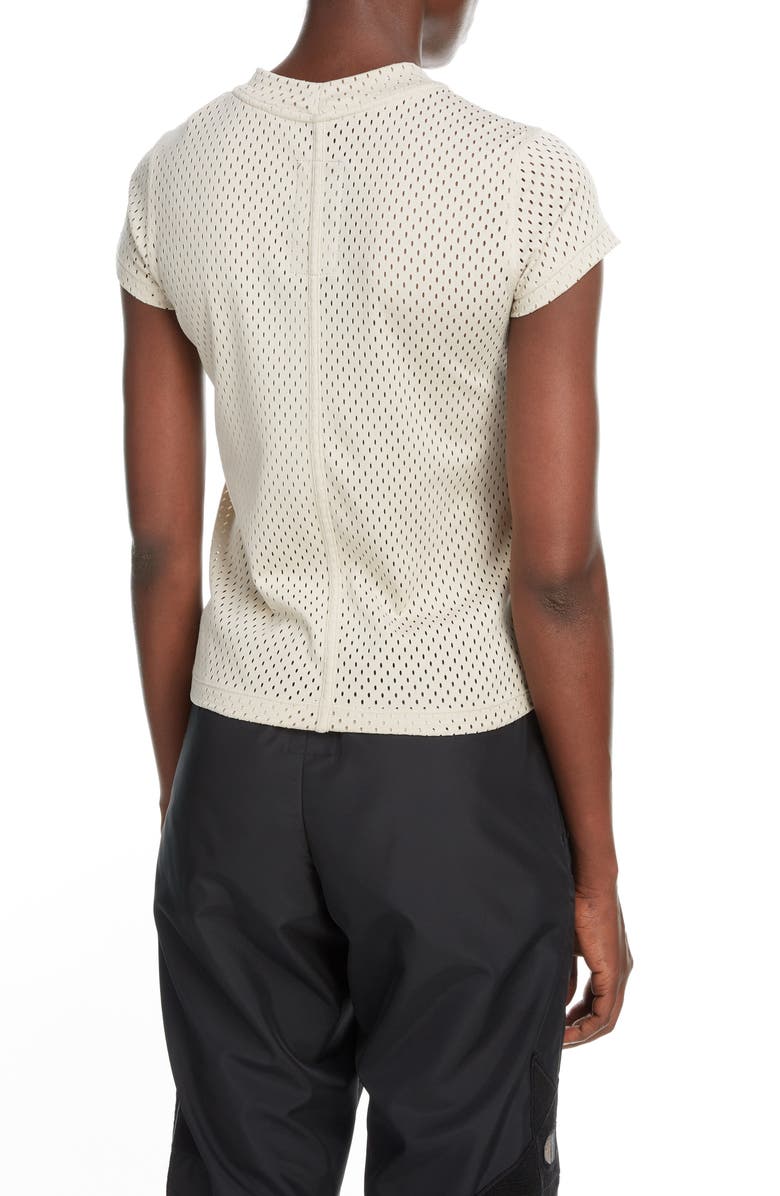 Rick Owens x Champion Pentagram Embroidered Mesh T-Shirt, Alternate, color, 