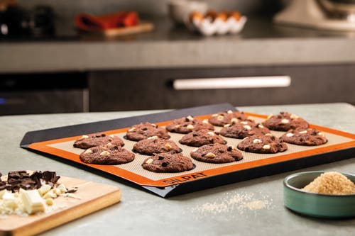 Silpat Perfect Cookie Non-stick Silicone Baking Mat, 11-5/8" X 16-1/2" In Orange