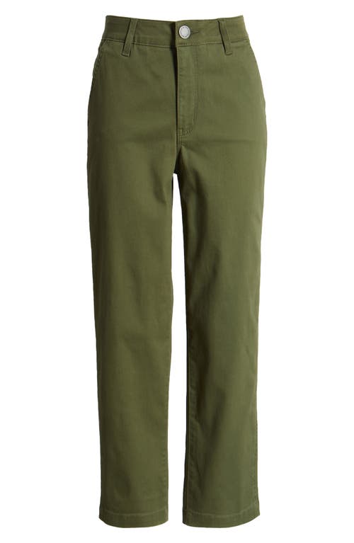 Wit & Wisdom Skyrise Slim Straight Leg Twill Pants In Celadon
