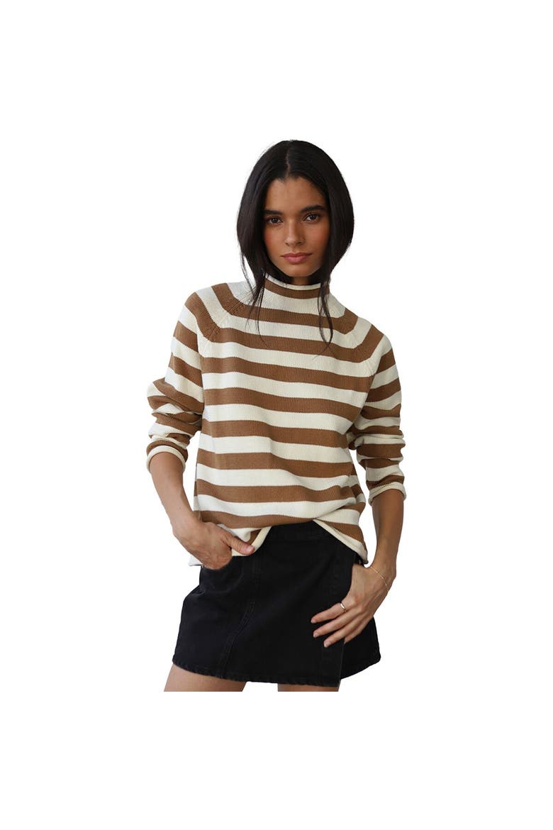 The Mock Neck Long-Sleeve Top - Women's, Alternate, color, Ginger Root