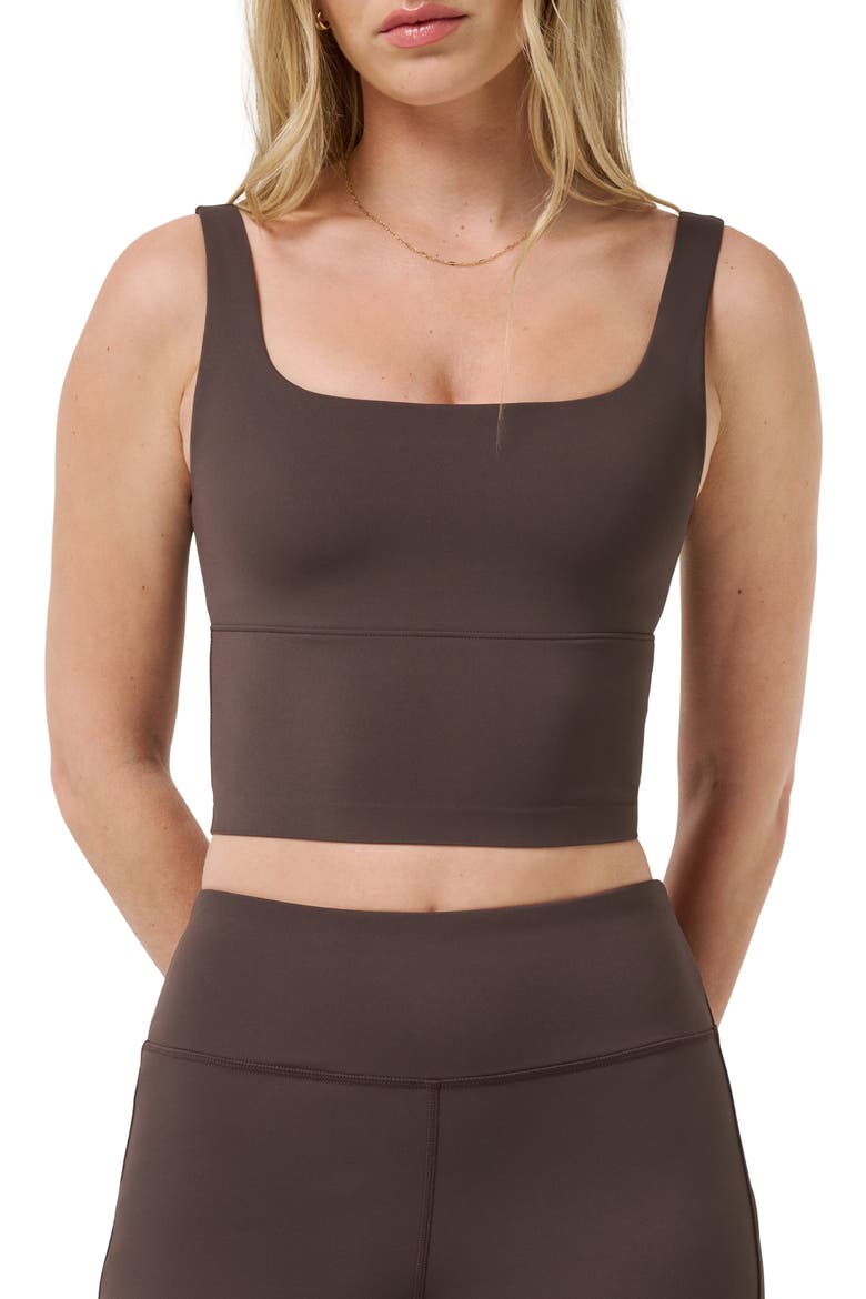 Moveknit Bonded Tank, Main, color, COFFEE GROUNDS