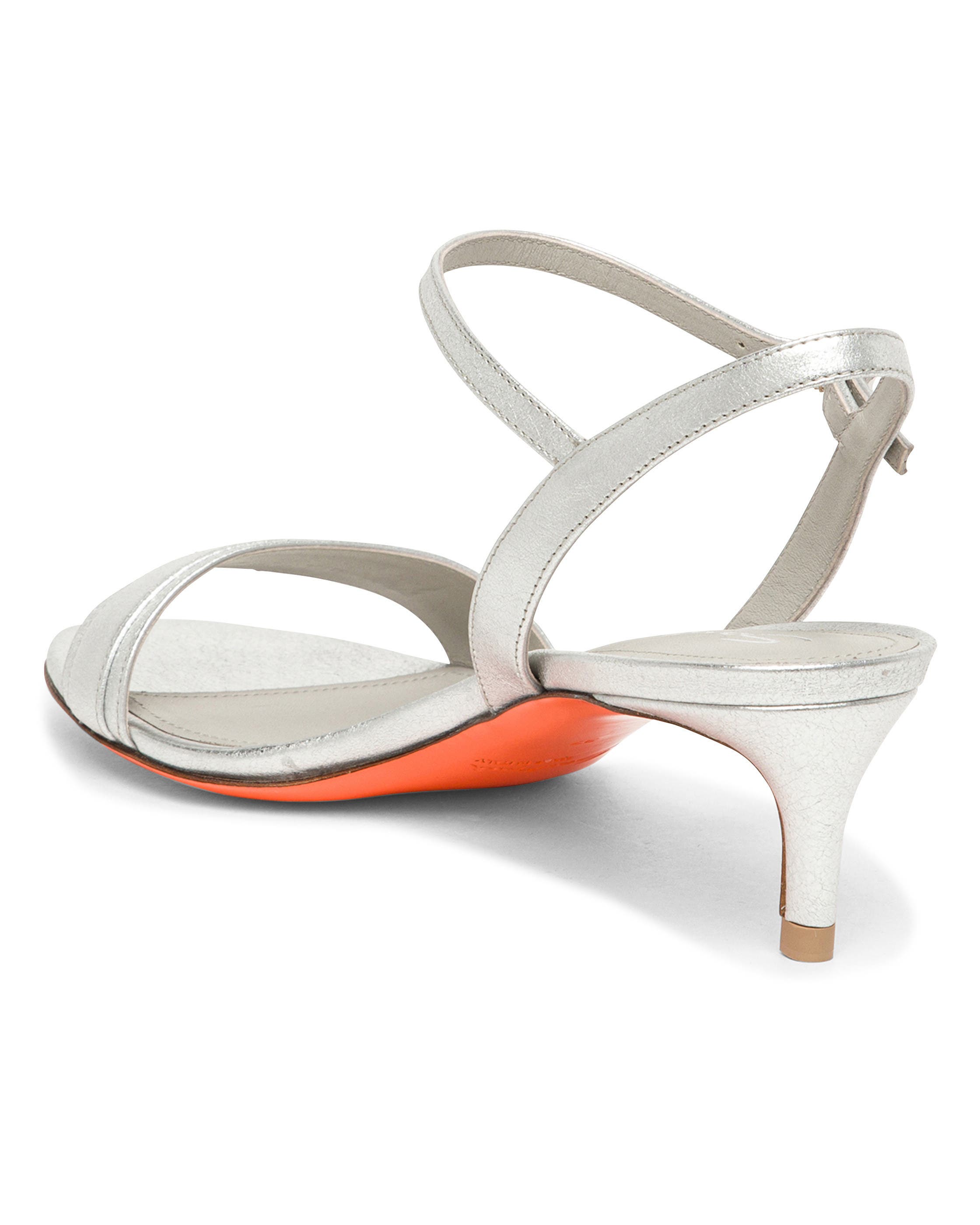 Women's mid-heel sandal, Alternate, color, Silver