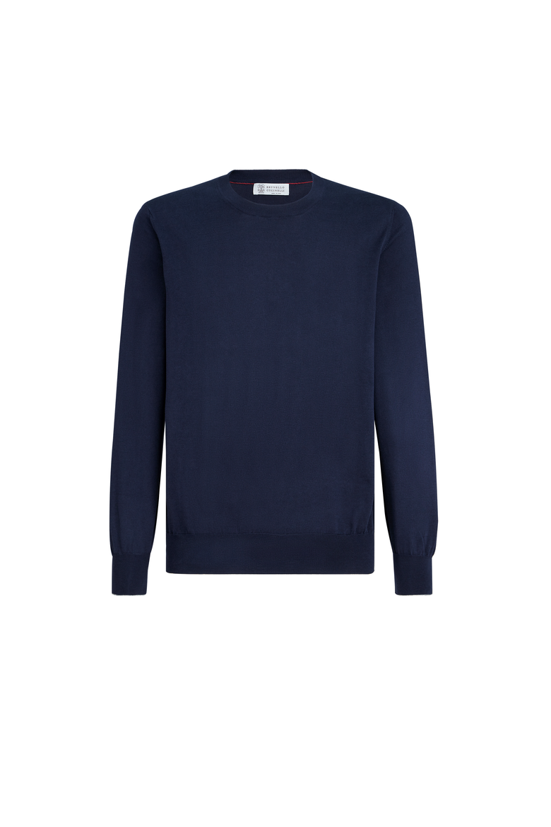 Cotton sweater, Alternate, color, Navy Blue